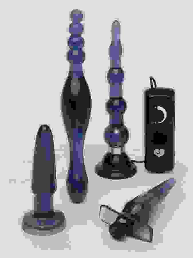 Lovehoney Get Started Beginner's Anal Kit (4 Piece), Blue, hi-res